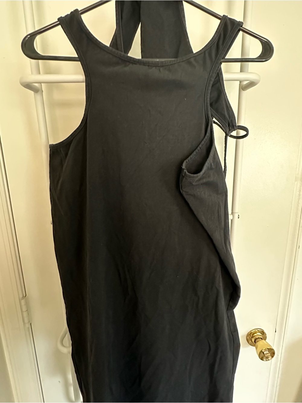 LEAU Cut Out Black Sleeveless Women's Dress - Classic Tank Style